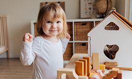 toddler playing