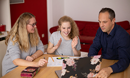 Parents and child conversation